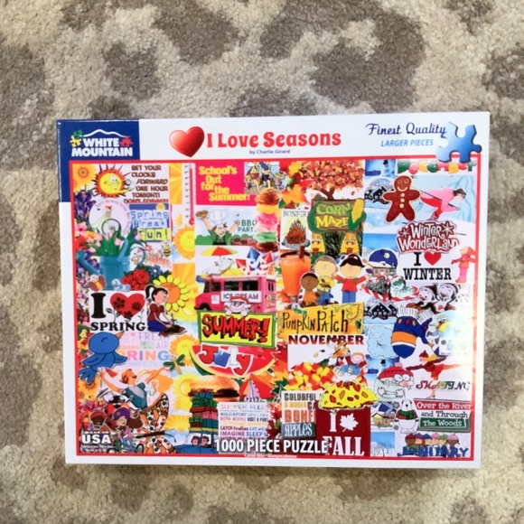 White Mountain Puzzle: I Love Seasons